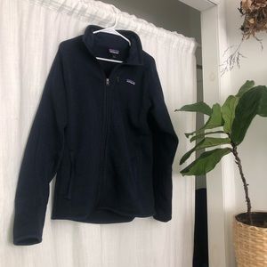 Navy Patagonia sweater fleece zip up -New w/o tags